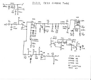 Dod FX53 schematic circuit diagram
